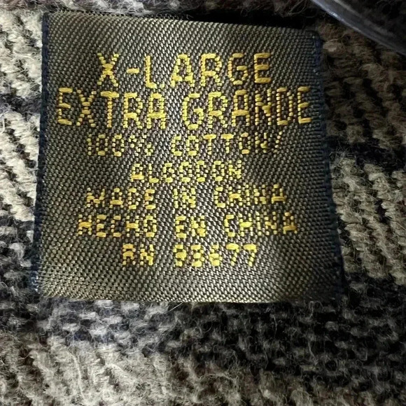 Vintage St Johns Bay Mens XL Brown Plaid Shirt Long Sleeve Shacket Garndpacore - Picture 15 of 16